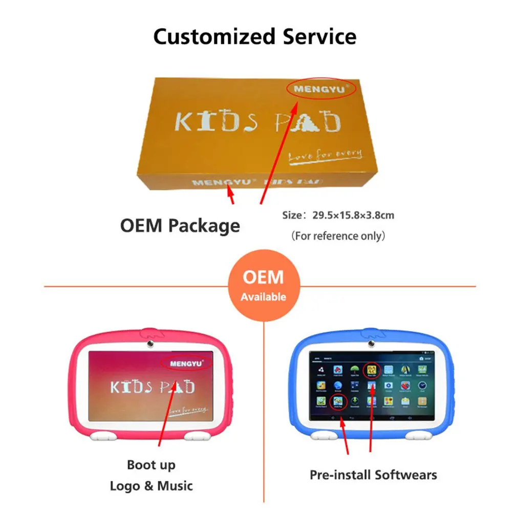 Kitten 7 дюймов Android 4,4 четырехъядерный Детский планшетный ПК 512 МБ+ 8 Гб Профессиональный обучающий образовательный планшет компьютер детский подарок