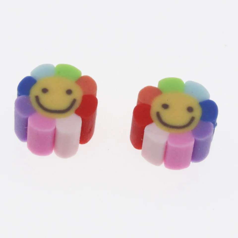 Chongai-ジュエリー作り用のポリマークレイビーズ,100個,サン