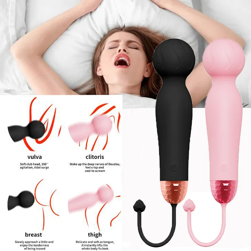Беспроводной фаллоимитатор AV вибратор волшебная палочка для женщин Стимулятор