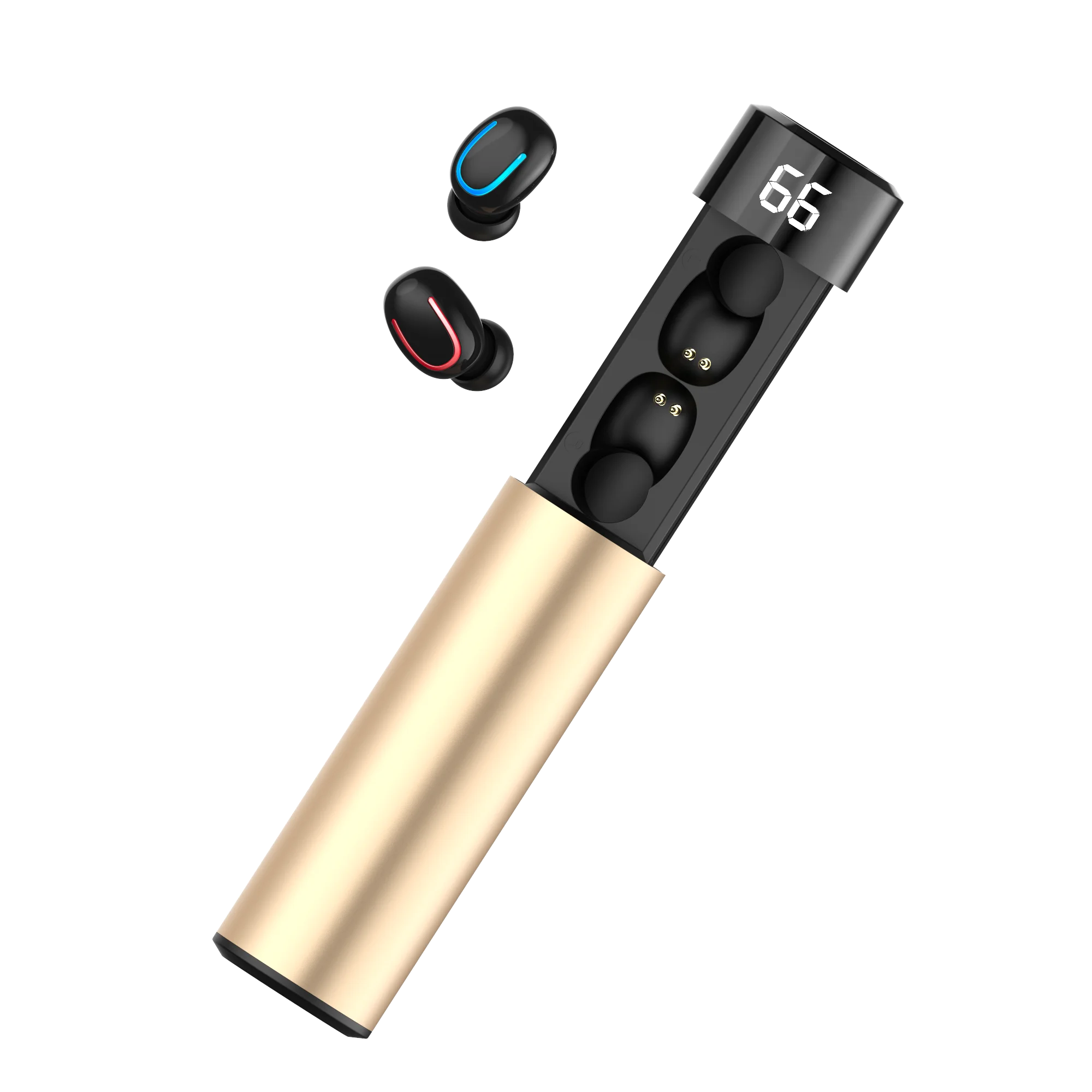 Q67-TWS-Gold Cigfun Q67 TWS беспроводные bluetooth-наушники с микрофоном, спортивные водонепроницаемые наушники IPX5, светодиодный внешний аккумулятор, гарнитура - Цвет: Q67-TWS-Gold