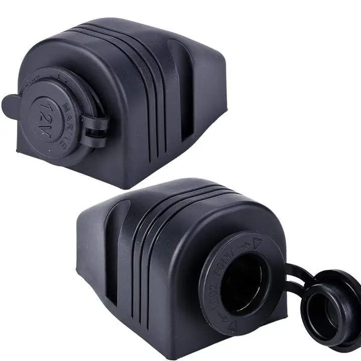 DC 12V Waterproof Motorcycle Cigarette Lighter Power Supply Outlet Socket