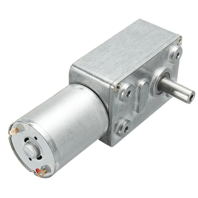 DC 12V 35/60/65/110/220rpm Высокий крутящий момент турбинный червячный привод редуктор коробки двигателя