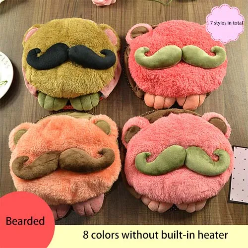 Heated Mouse Pad Winter Warm Mouse Pad Thick Cartoon Plush Hand Warmer Heated Mouse Mat USB Port With Wristguard Computer