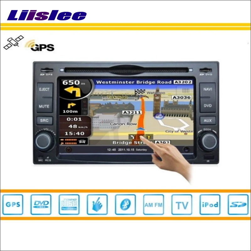 Автомобильный DVD плеер с GPS навигацией для KIA Sportage 2006 ~ 2014 радио CD TV iPod Bluetooth HD экран