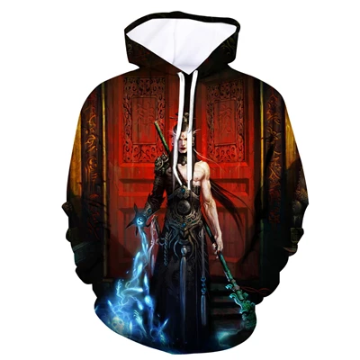 ZLC-DL-AH14 Толстовки с капюшоном игры Diablo Reaper напечатаны 3D Толстовка мужская Осенняя мода Большие размеры спортивные свитера уличный Повседневный пуловер Топ унисекс - Цвет: ZLC-DL-AH14
