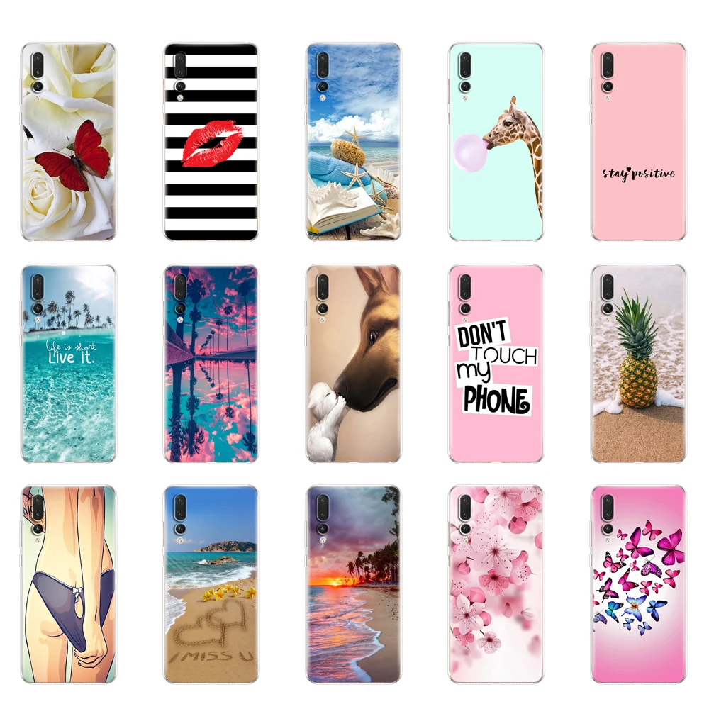 Чехол для 5 84 &quotHuawei P20 Lite Huawei Pro силиконовый мягкий телефон HUAWEI P 20 Coque задняя крышка