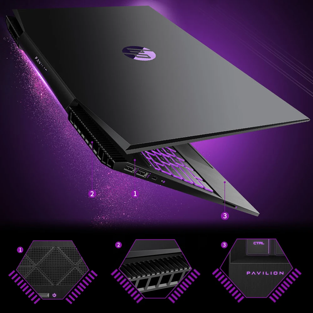 Игровой ноутбук hp 15,6 дюймов Intel Core i7 Windows 10 8GB RAM SSD 128GB+ HDD 1 ТБ GTX1050Ti 4GB ноутбук с подсветкой клавиатуры