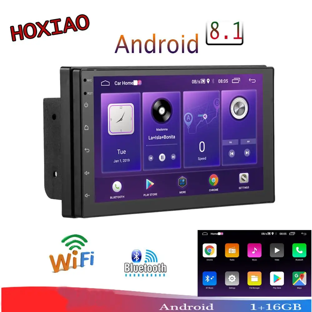 2 Din Android 8 1 Авто Радио Видео плеер 7 &quotУниверсальный Стерео Зеркало Ссылка wifi Bluetooth