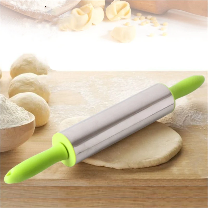 KitchenAce 1 шт. Нержавеющая сталь Скалка Для клецки из теста лапши быстрого