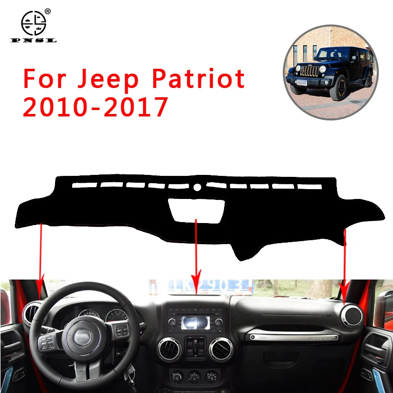 PNSL Car Dashboard Cover Dash Mat Pad Carpet For jeep Patriot 2010-2017 Sun protection anti - slip uv | Автомобили и мотоциклы
