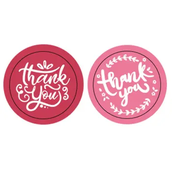 

2500pcs Thank You Stickers Round Seal Labels Christmas Gift Package Decoration