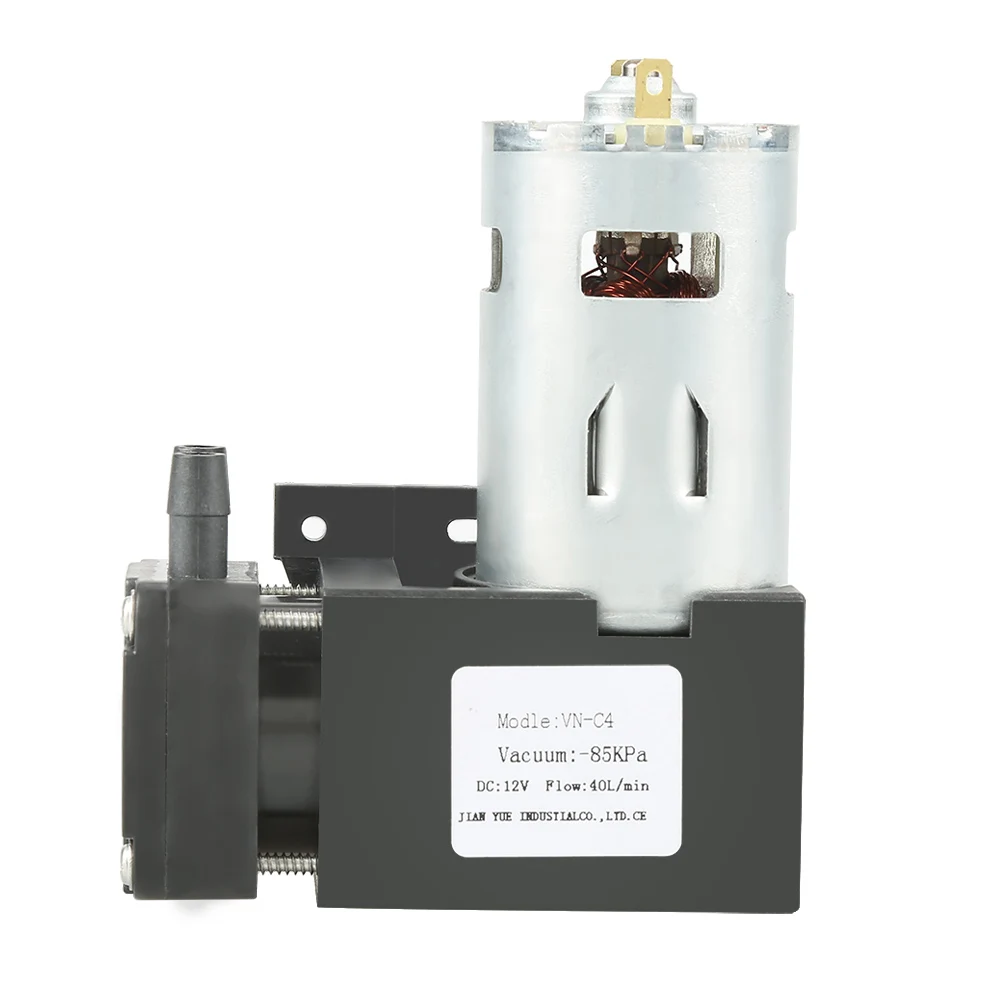 

1pc DC12V 42W Mini Small Oilless Vacuum Oilless Vacuum Pump -85KPa Flow 40L/Min