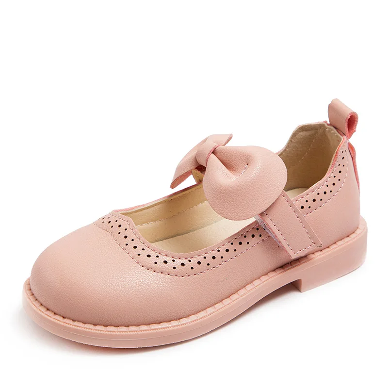 Spring Autumn Children Baby Bowknot Princess Leather Shoes For Kids Girls children's shoes for sale