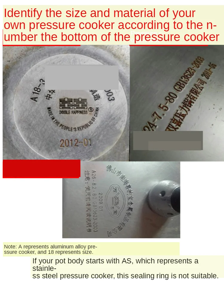 Description Picture 4 of itemSilicone Pressure Cooker Sealing Ring 20cm Diameter General Aluminum Material Compatible for Kitchen Cooking Accessory A20