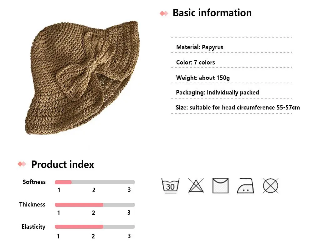 Summer Women Hat Korea Style Sun Hat Lafite Straw Brim Style Beach Fisherman's Foldable Seaside Travel Leisure Hat