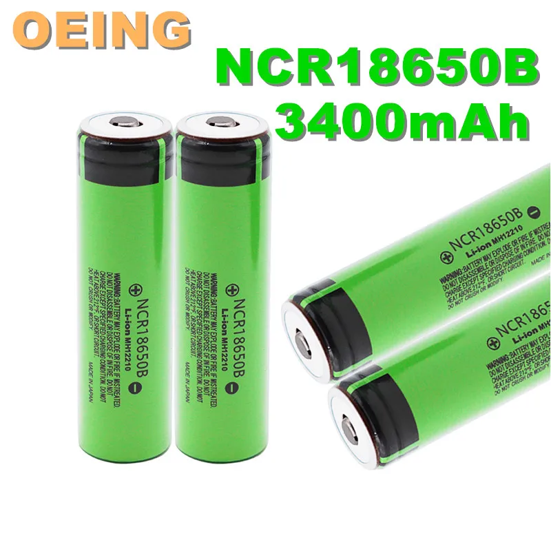 2021 Новый литиевый перезаряжаемый аккумулятор NCR18650B 3 7 в 3400 мАч 18650 с заостренными