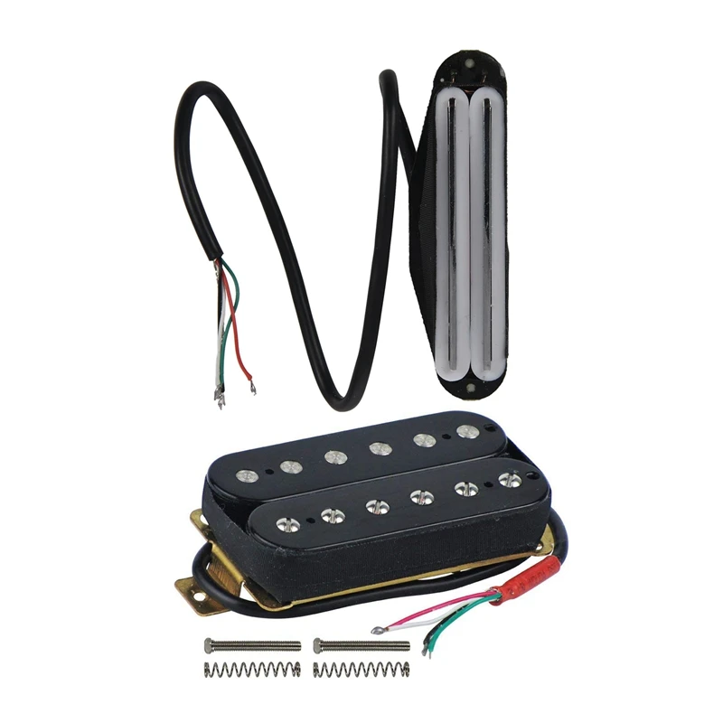 2 шт. Пикапы: 1 электрическая гитара Humbucker пикапы мост Alnico V пикап черный и Двойной