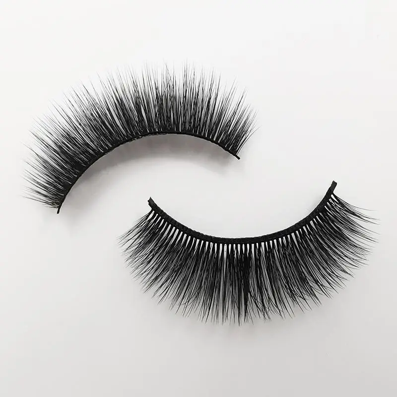 5Pairs 3D Mink Lashes Thick False Eyelashes Fluffy Wispy Crisscros Winged Tapered Eyelashes Handmade Makeup Extension Tools