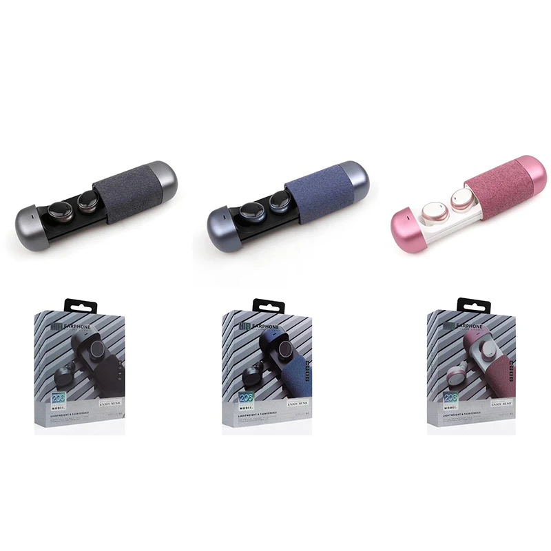 TWS Series 206 Pk A6S беспроводные Bluetooth наушники V5.0 Handfree Sport Airbuds с микрофоном Шумоподавление для Android IOS