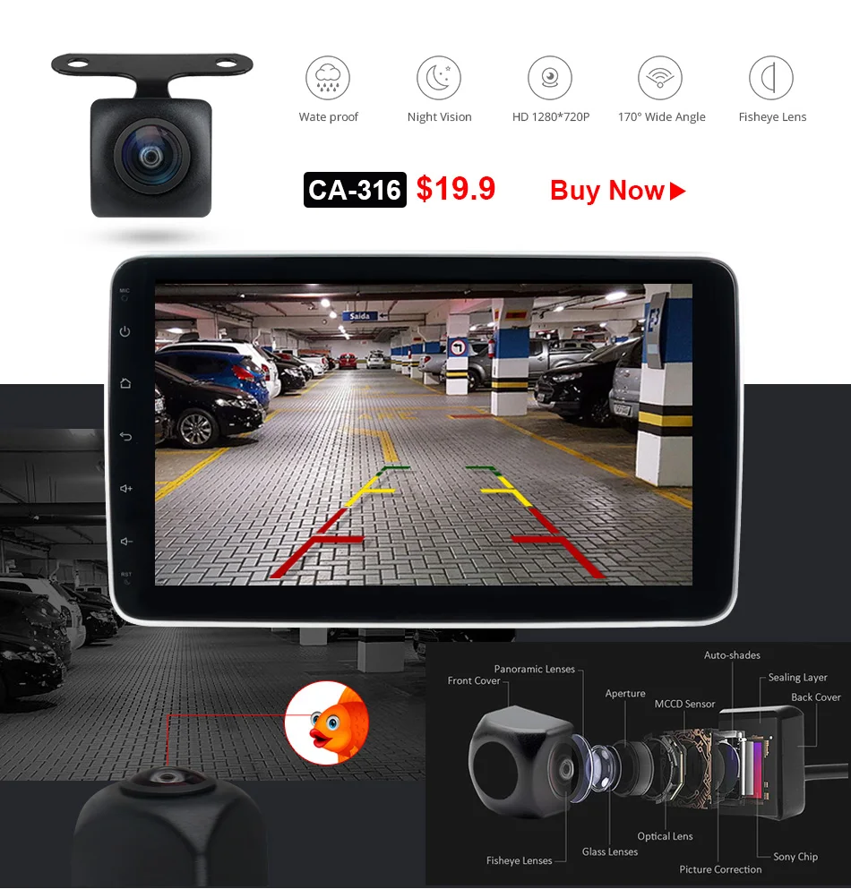 Ownice k3 k5 k6 1280*720 10," Android 9,0 Вращающийся 1 din 2 din универсальный gps Navi автомобильный стерео плеер радио 4G 360 панорама SPDIF