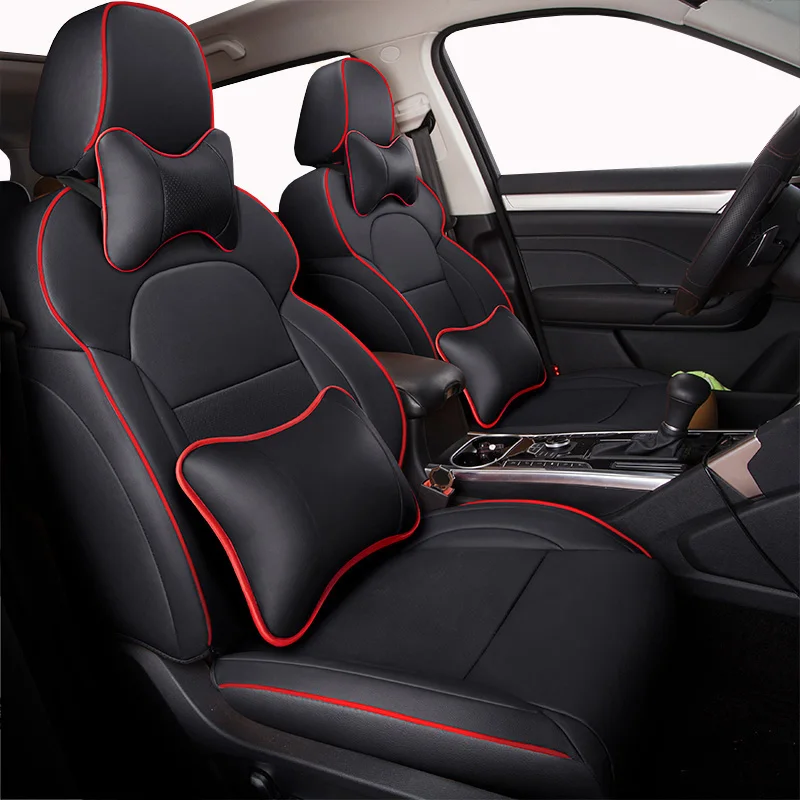 Кожаные автомобильные чехлы на сиденья машины для Hyundai IX35 IX25 Sonata Santafe Tucson ELANTRA