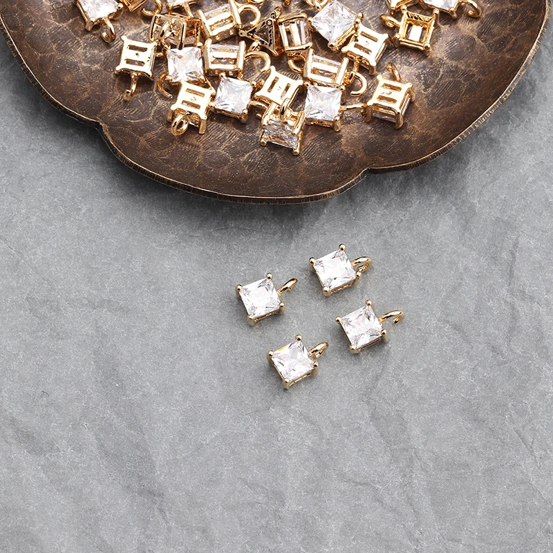 Jóias e Acessórios Banhado a Ouro Anel do Salto Gufeather Microns Fazer Jóias Faça Você Mesmo Pendant Zircon Brinco Diy 20 Pçs - Lote M618 18k 0.3 1 Componentes p/ joias