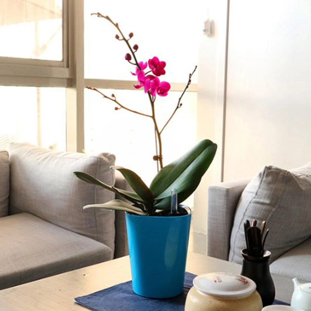 Self Watering Planter with Water Level Indicator, Indoor Garden Flower Pot, Countertop Garden Grows for Organic Herbs Flowers