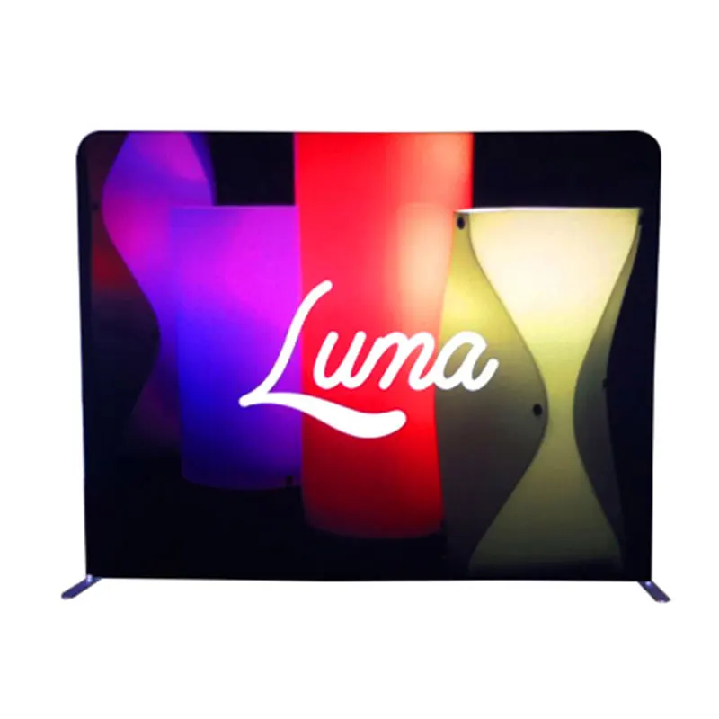 Straight Shape Trade Show Exhibition equipment Tension Fabric Display Stand Wall with Printing | Дом и сад