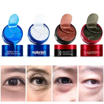 

Gold Crystal Eye Mask 60Pcs Anti Wrinkle Collagen Eye Patches Eye Care Dark Circles Remove Eye Mask Gel Skin Care