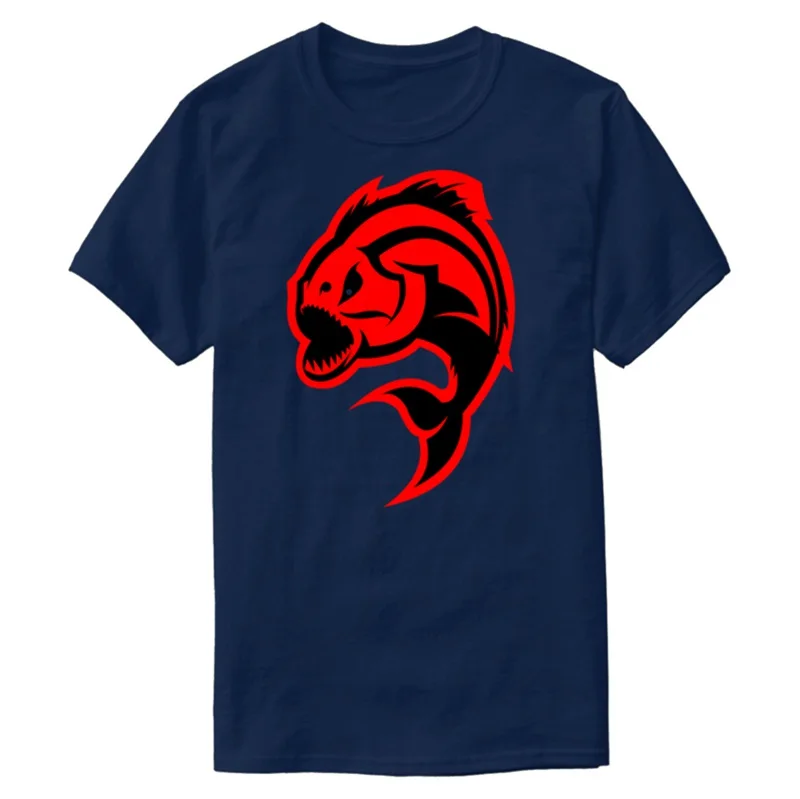 Customized Flying Fish Monsters Men's T-Shirt Round Collar Tshirt Man Short-Sleeve Cute Top Tee | Мужская одежда