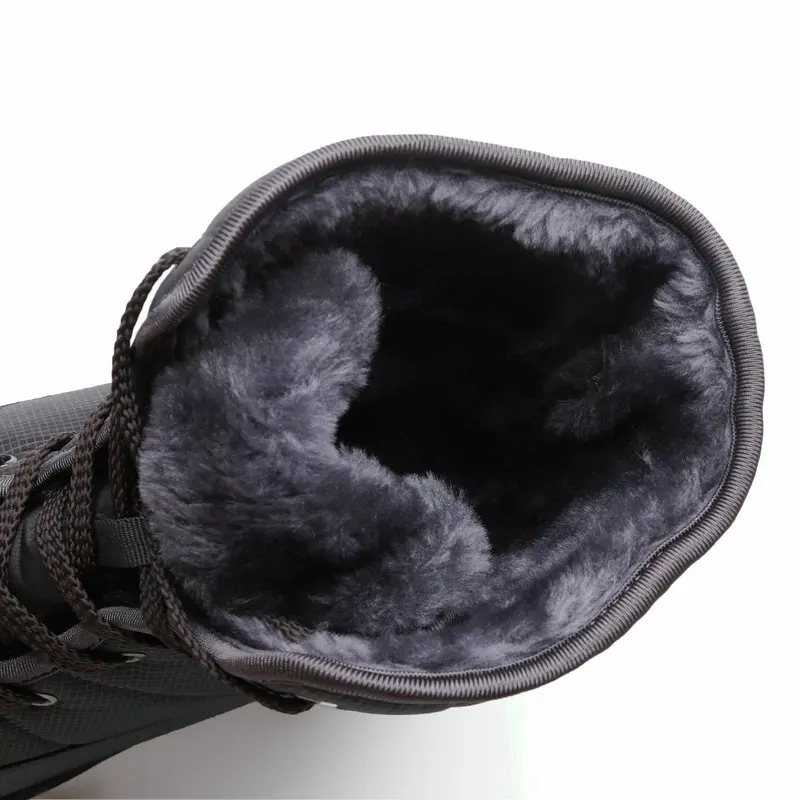 Moipheng/женские зимние ботинки; коллекция года; модная зимняя обувь на платформе; толстая подошва; теплая плюшевая Водонепроницаемая нескользящая обувь до середины икры; Botas Mujer