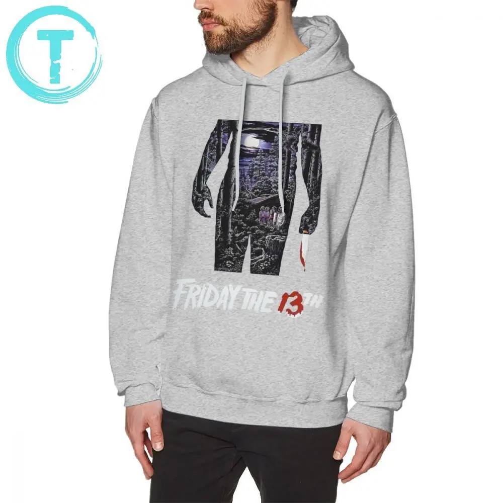 

Friday 13 Hoodie Friday The 13th Hoodies Streetwear Male Pullover Hoodie XXXL Long Length Cotton Cool Purple Warm Hoodies