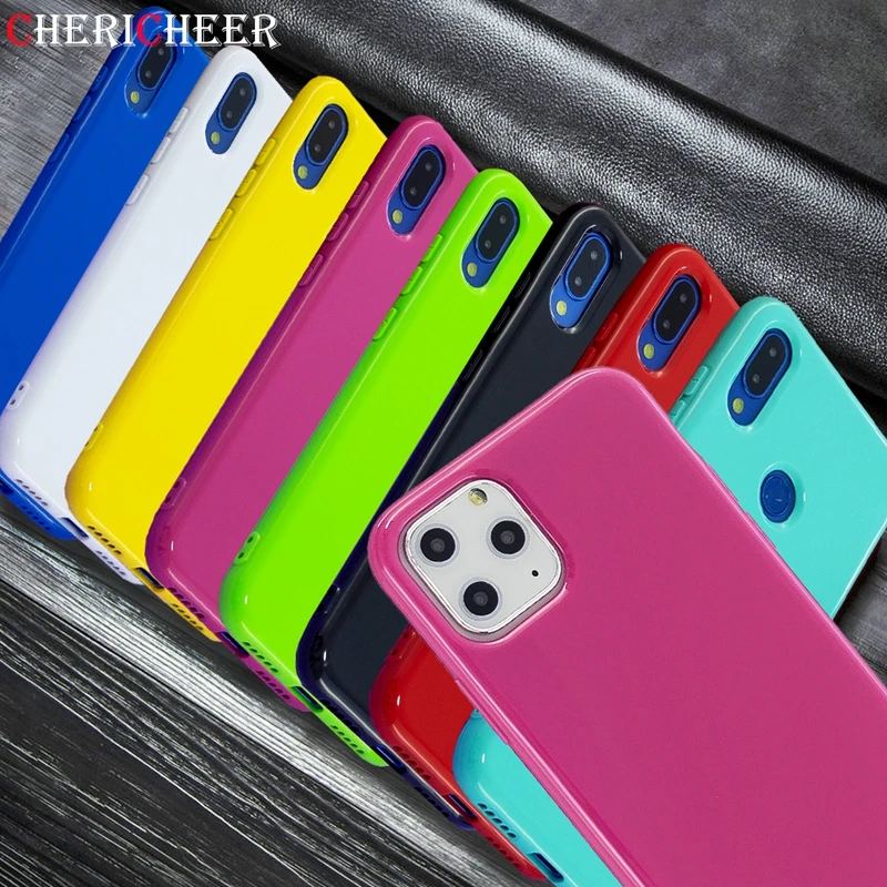 Shiny Colors Silicone Case For iPhone 11 Pro Max X XR XS Glitter 5S 5 SE 5SE 6 6S 7 8 Plus Cover Coque |