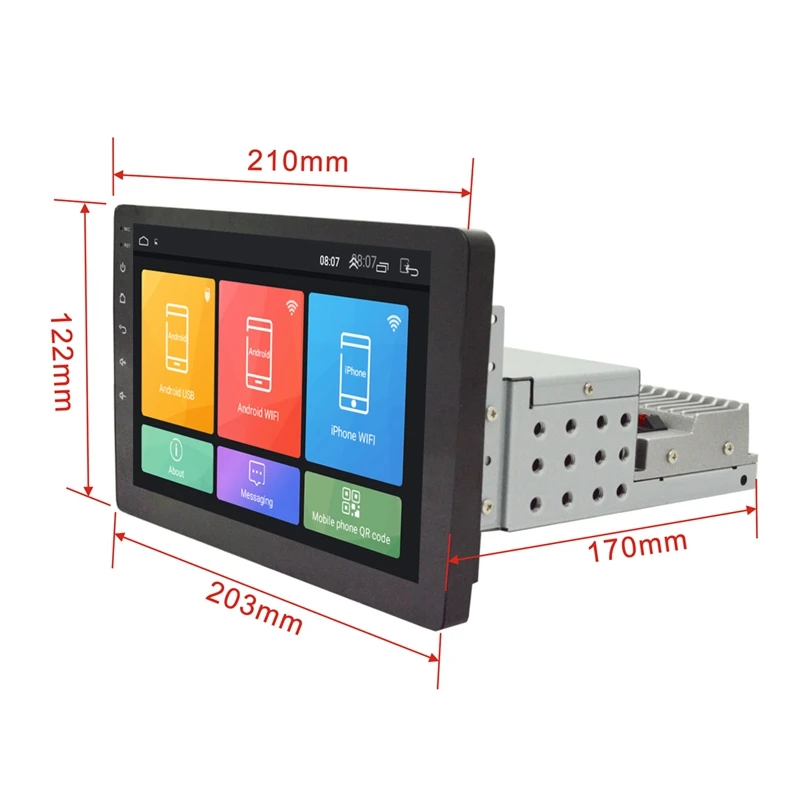 

1 Din Car Radio 8 Inch Hd Car Mp5 Multimedia Player Android 8.1 Car Radio Gps Navigation Wifi Bluetooth Player WIFI+1G+16G