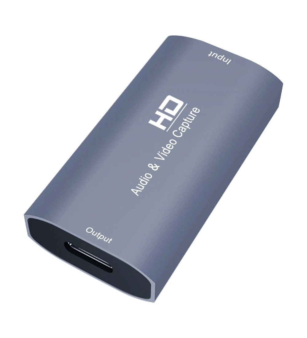 4K Video Capture Card for HDMI-compatible female to USB C TYPE C female adapter 1080P Live Video Streaming Game Recorder adape