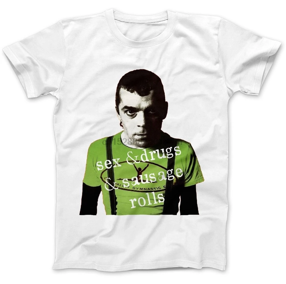 Модные Забавные футболки от Ian Dury футболка из 100% хлопка с блокировкой принтом