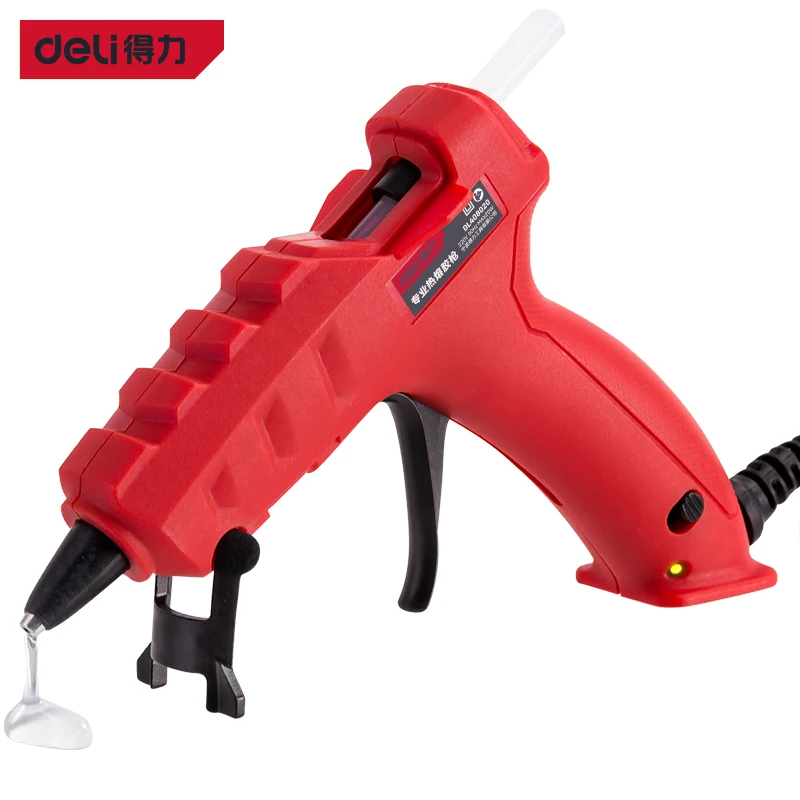 Deli DL408020 Hot Melt Glue Gun Electrical  Household Tool DIY Tools PTC Heating Aluminum Alloy Outlet Glue Independent Switch