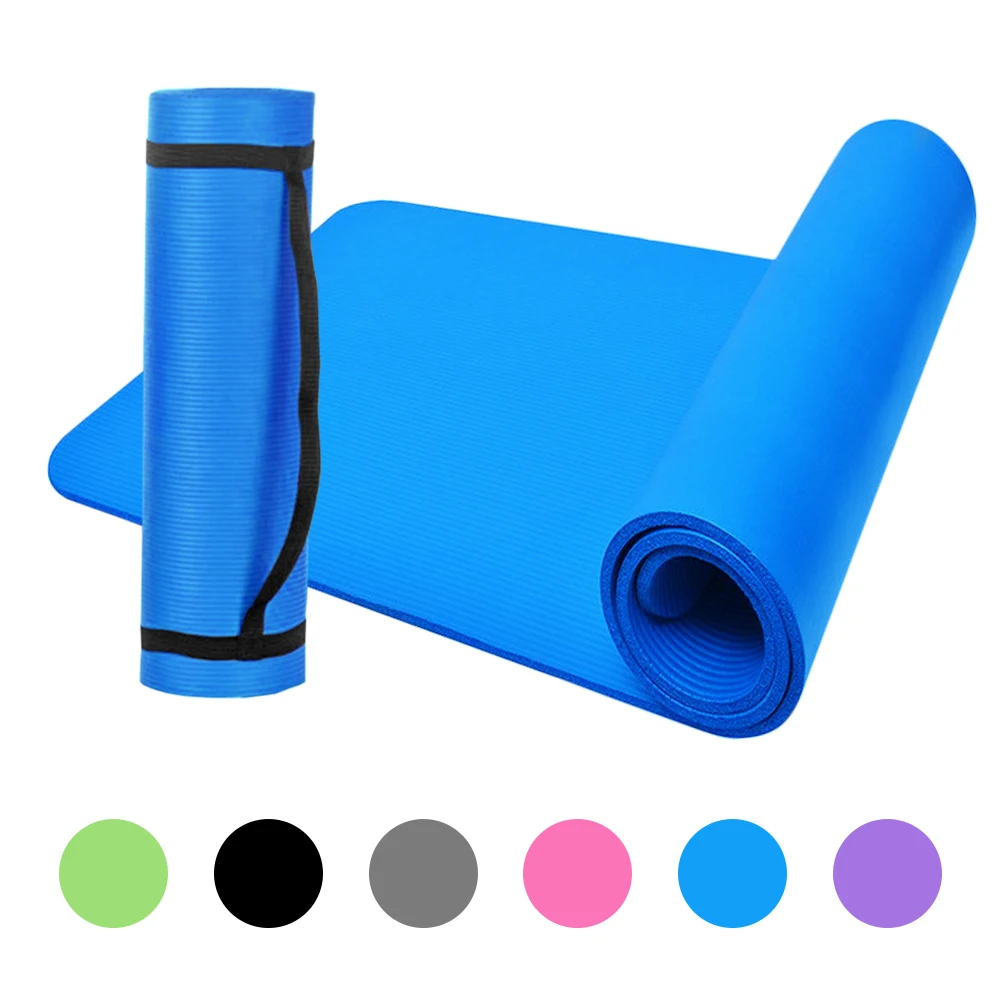 thick yoga mat with bag