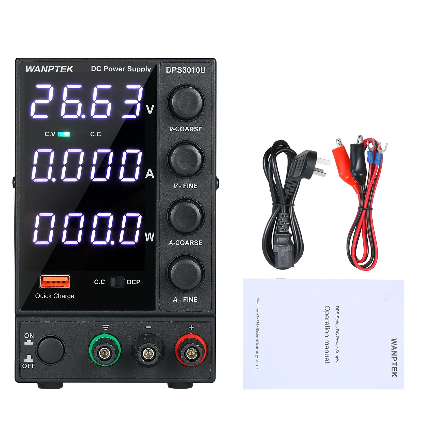 WANPTEK DPS3010U для детей, на возраст от 0 до 30V 0-10A 300W импульсный источник постоянного тока Питание 4 знака после запятой Дисплей светодиодный регулируемый Питание AC 115 V/230 V 50/60Hz