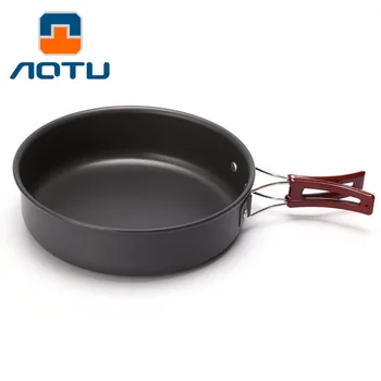 

Portable Frying Pan Non-stick Cooking Aluminum Alloy Outdoor Camping Travel