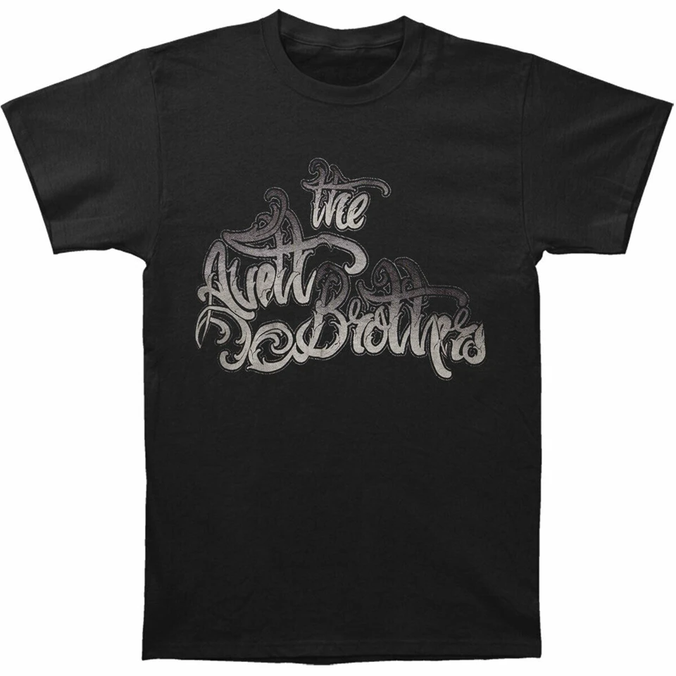 Узкая футболка Avett Brothers Men'S Hanson маленькая черная с полной фигурой |