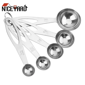 

NICEYARD 5Pcs/Set Measuring Spoon with Scale Cooking Measuring Tools for Flour Food Coffee Baking Tools Kichen Accessories