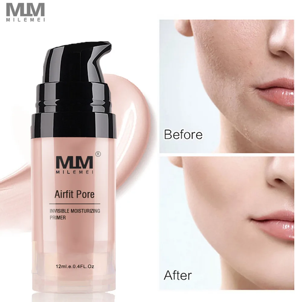 Магический Невидимый праймер для макияжа пор исчезает лицо W Airfit Pore Primer содержит витамин A, C, E для оптимального здоровья кожи - Цвет: 12ML