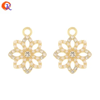 

Cordial Design 50Pcs 18*21MM Jewelry Accessories/Imitation Pearl Pendant/DIY Rhinestone Charms/Hand Made/Earring Findings