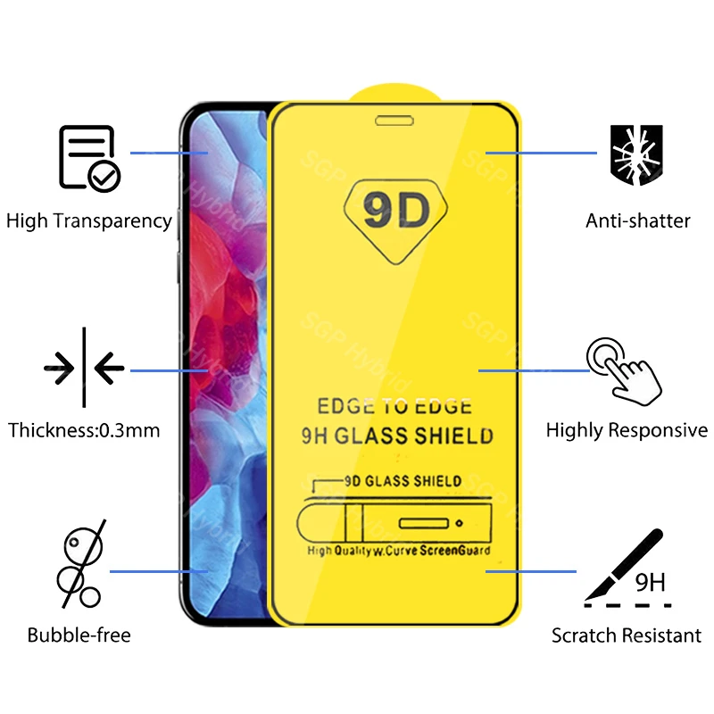 9D Glass for iphone 12 pro max tempered glass case on for iphone 12 mini 12pro 12max iphone12 safety protective phone cover
