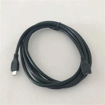 

10pcs/lot Real 5-pin welding Micro USB 5Pin Male to 5p Female Extension Data Charger Cable Black 2M