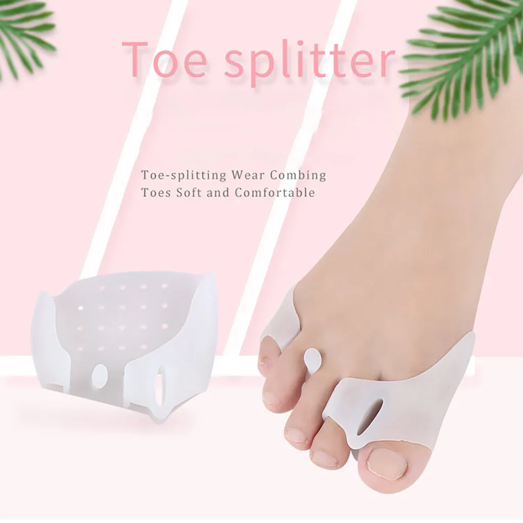 

Silicone Toe Corrector Toe Finger Separator Hallux Valgus Pedicure Tools Corrector For Treatment Appliance Toe Feet Care Y808