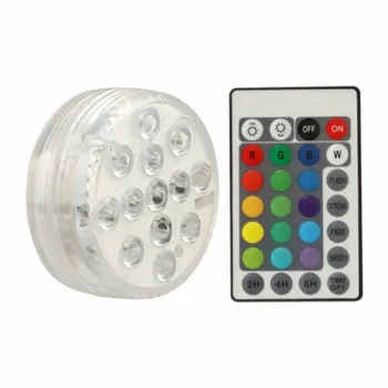 

Fish Tank Underwater Lights Diving Lights Led Pool Lights 13 Lights + 28 Key Remote Control 4 Sets