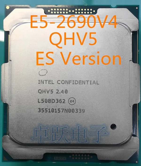 

E5 2690V4 QHV5 2.40GHZ 14-Core E5-2690 V4 35MB SmartCache FCLGA2011 135W free shipping