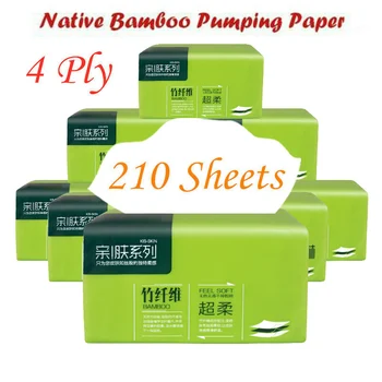 

6 Packs Strong Soft 4-Ply Toilet Paper Bath Tissue Bamboo Skin-friendly Paper Towel for Home New JDH99